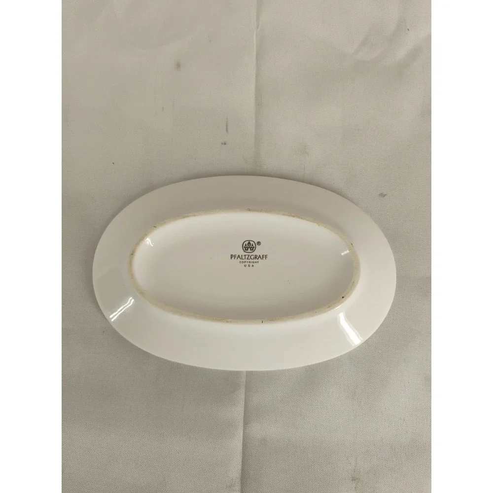 Pfaltzgraff USA Pink Roses Floral Soap Dish Tray Bathroom‎ Kitchen Decor